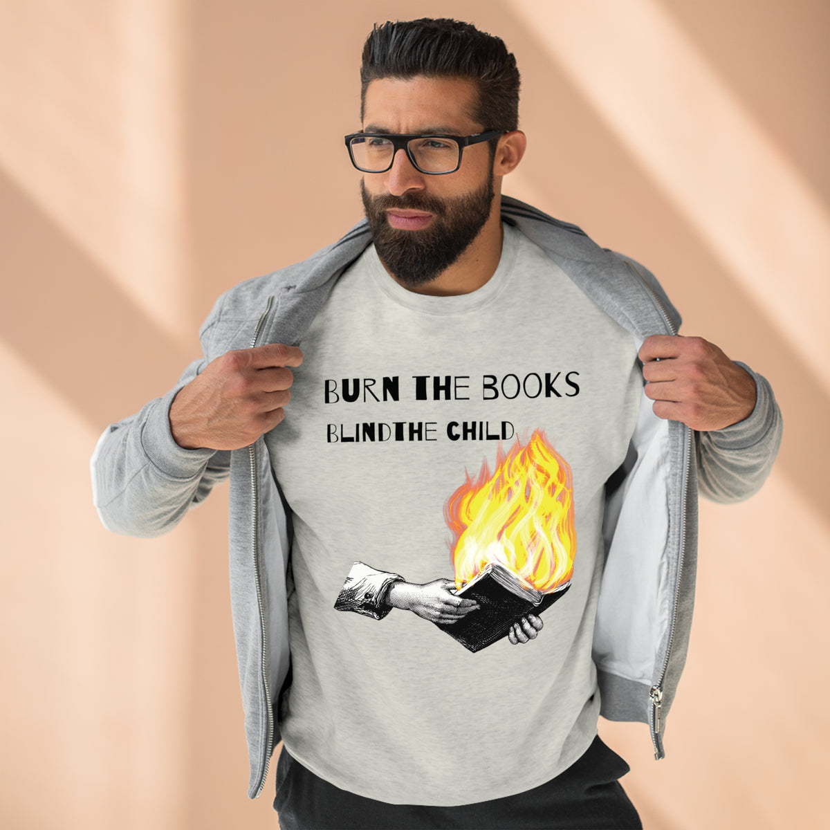 Burn the Books Blind the Child Sweatshirt