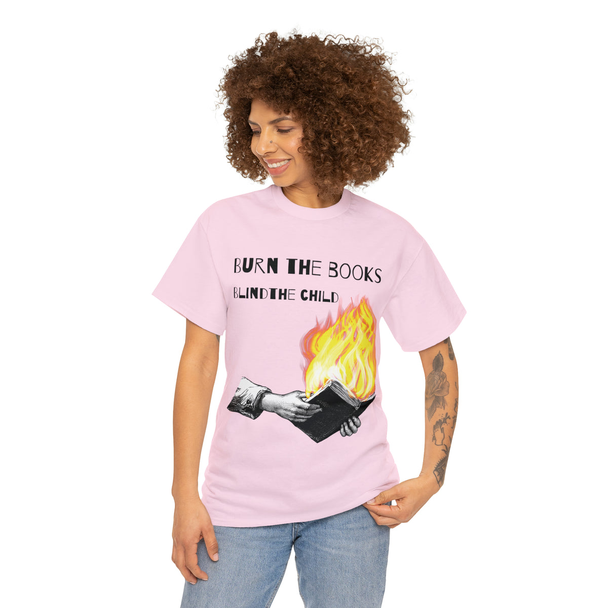Burn the Books Blind the Child Tee