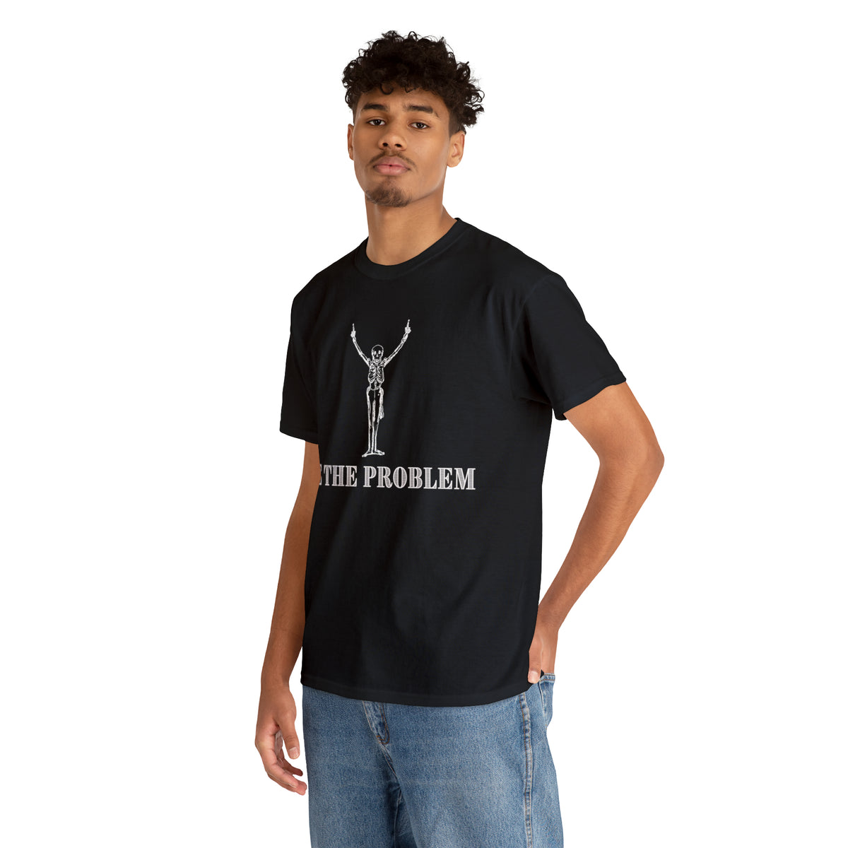 Skulls Up Crew Neck Cotton Tee