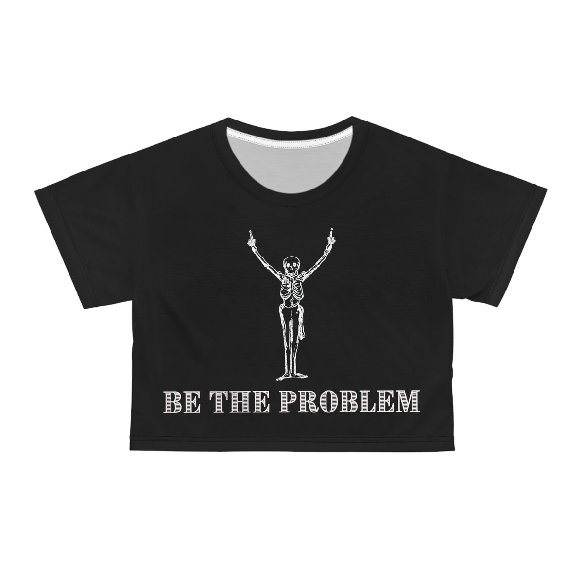 Skulls Up Crop Tee